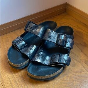 Birkenstock Arizona Metallic Sandals